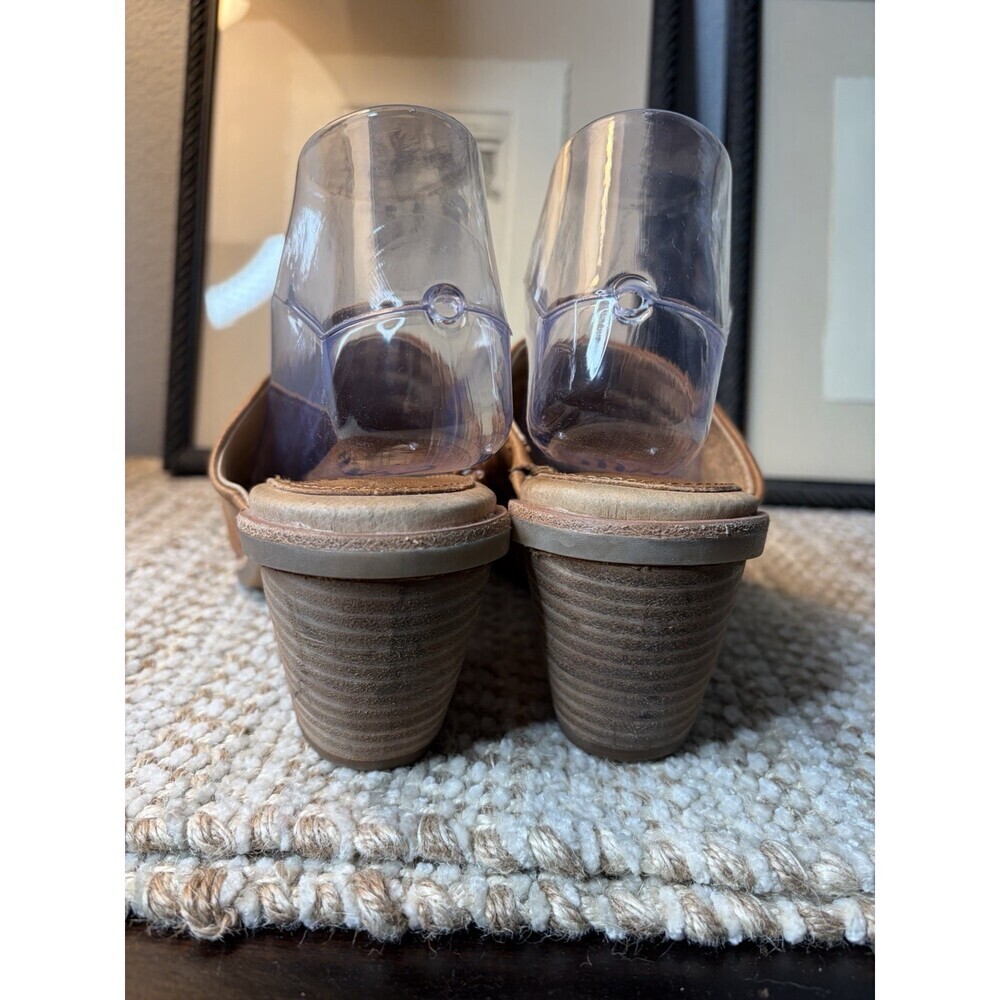 Eurosoft by Sofft Pienza Womens 9M Brown Mule Sandals Block Heel Comfort Slip On - Picture 5 of 11